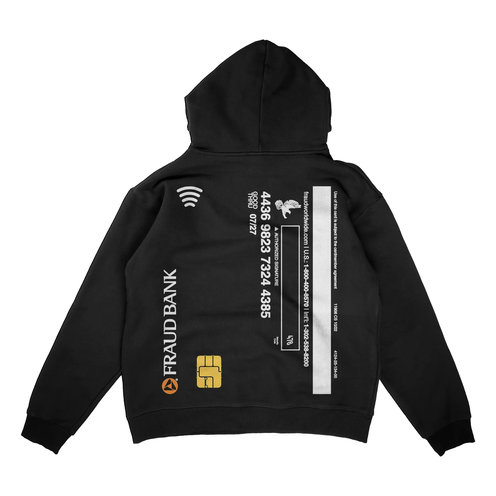 credit card hoodie