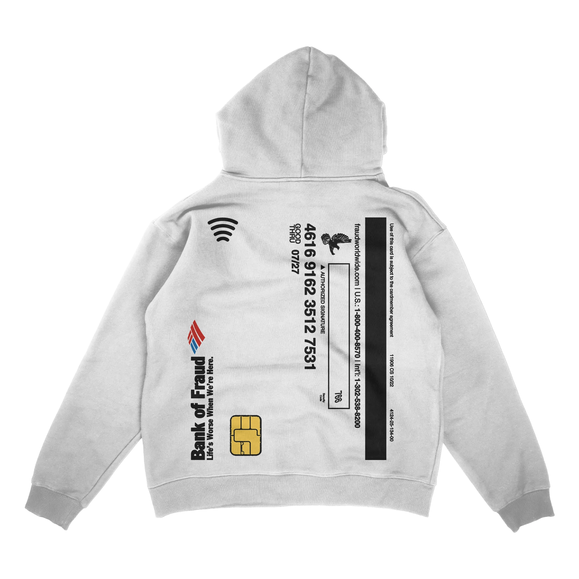 credit card hoodie