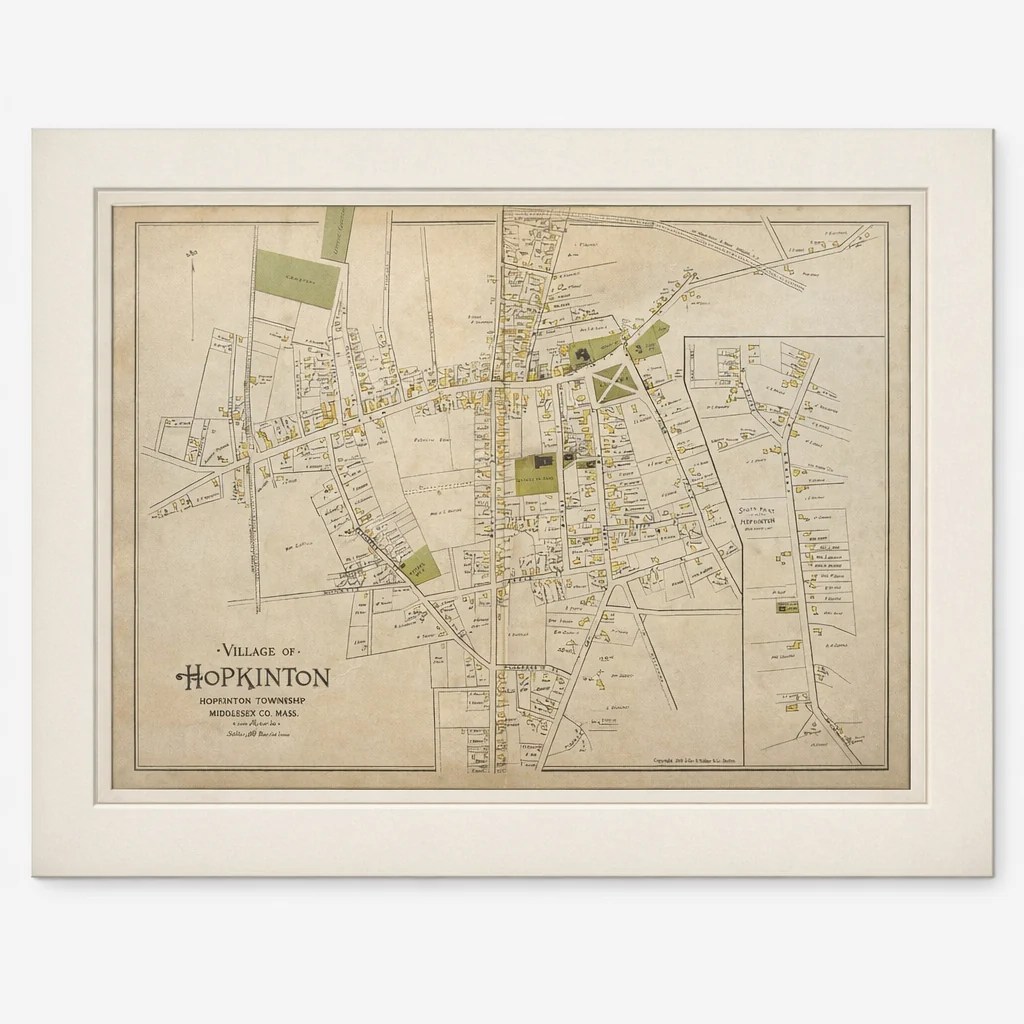 Antique Map Of Suffolk County Town Of Hopkinton Frederic Gallery IMG 6933 