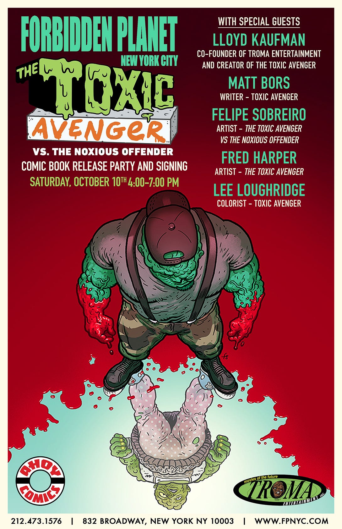 Toxic Avenger Vs. Noxious Offender Comic Book Release Party & Signing