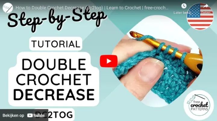 How To Double Crochet Decrease Dc2tog Free Crochet Patterns - Premium Space Illustration - Retina