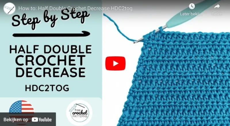 Crochet How To Half Double Crochet Decrease Hdc Dec Or Hdc2tog Youtube - Download Artistic Space Art | Desktop