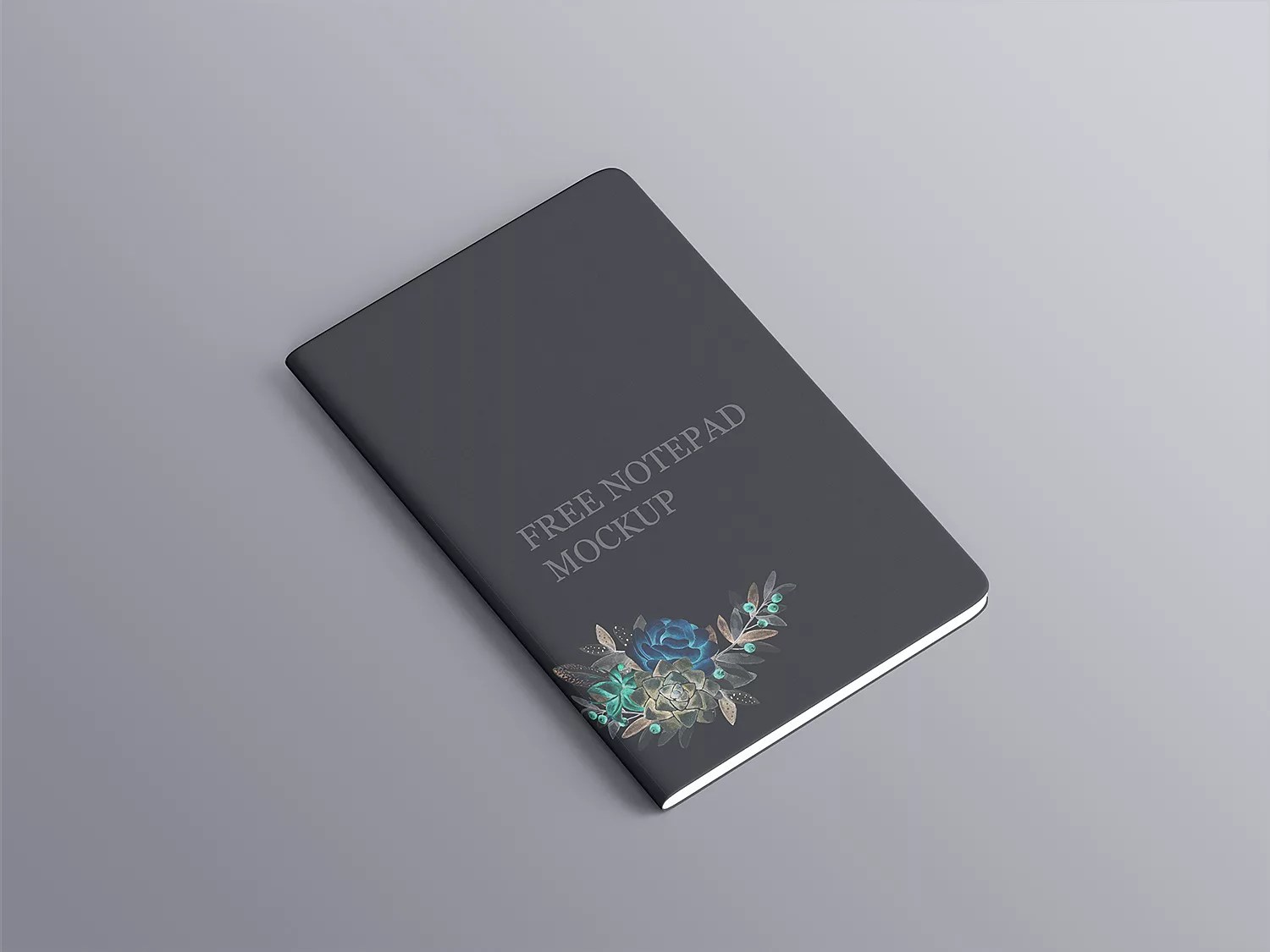 Using the psdcovers mockup generator, your cover artwork is rendered around the softcover without the need for smart objects. Free Notepad Mockup With Rounded Corners Free Mockup