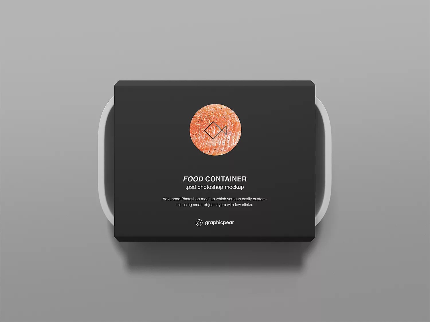 Free psd round craft box mockup template. Rectangular Food Container Mockup Free Mockup