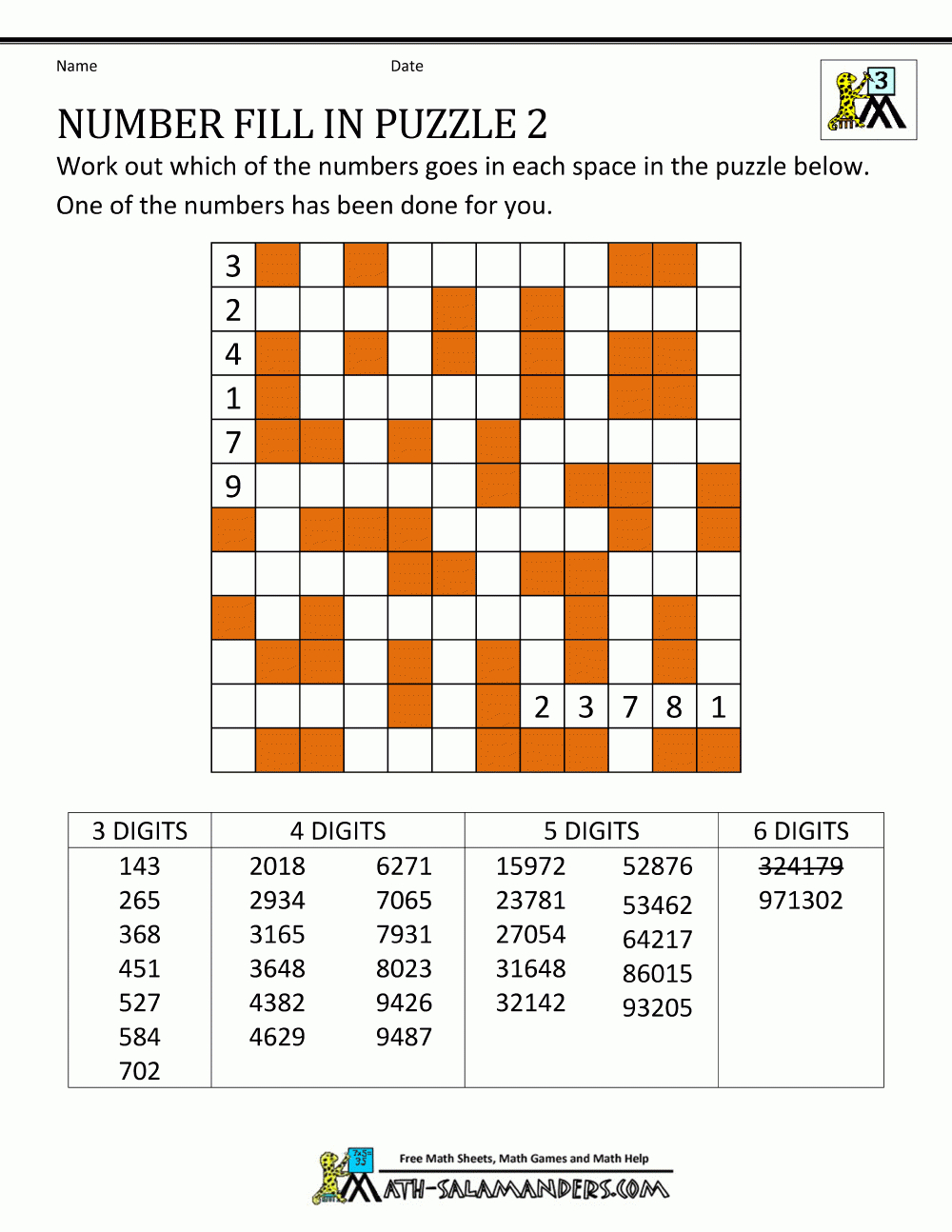 number fill in puzzles free printable fill in puzzles free printable