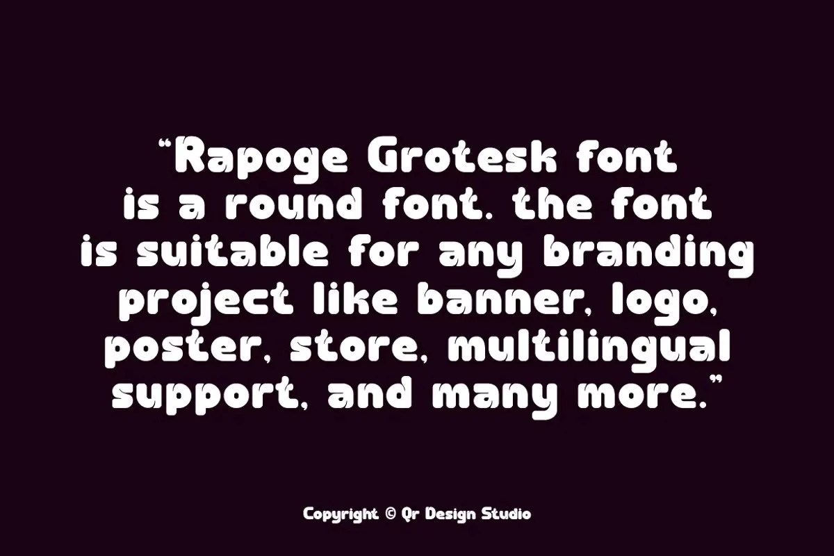 Rapoge Grotesk by QR Design Studio - Img 04