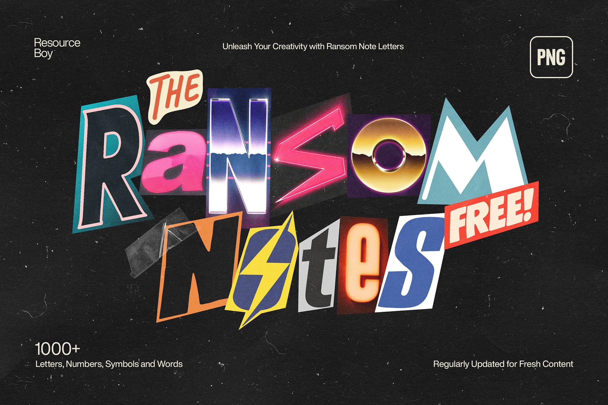 1000+ Ransom Note Letters by Resource Boy - Img 01