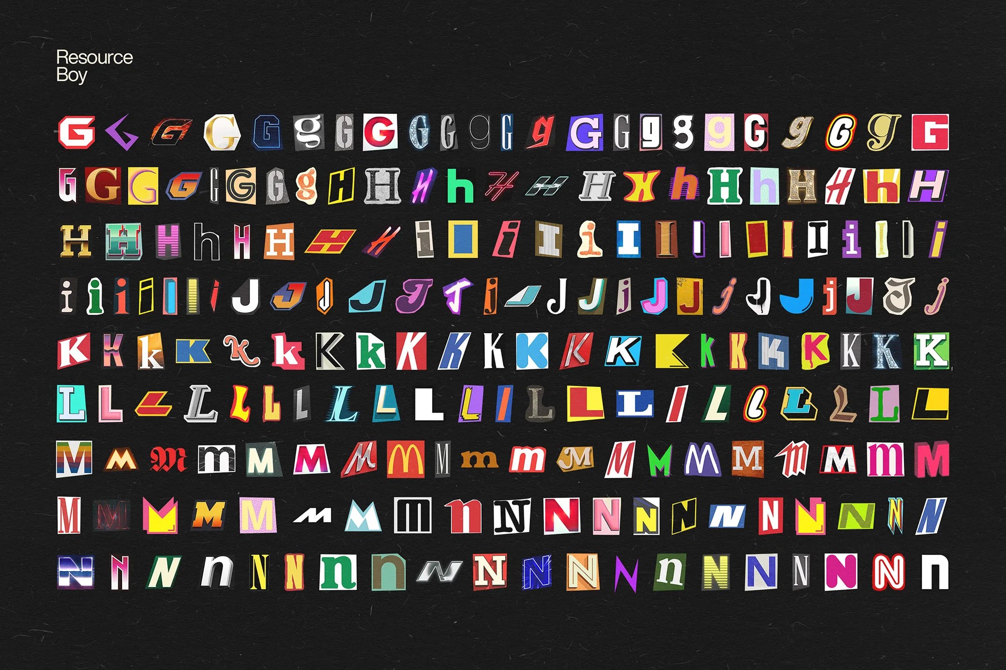 1000+ Ransom Note Letters by Resource Boy - Img 06