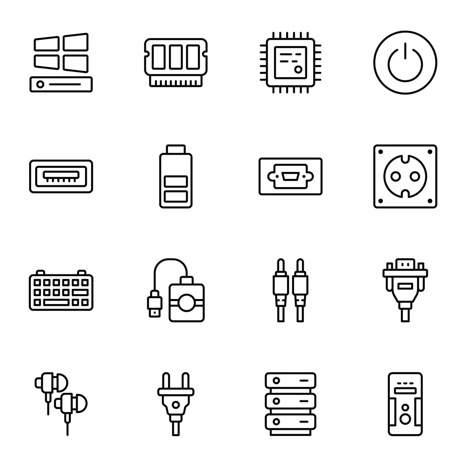 Computer Peripherals Icons by Unblast