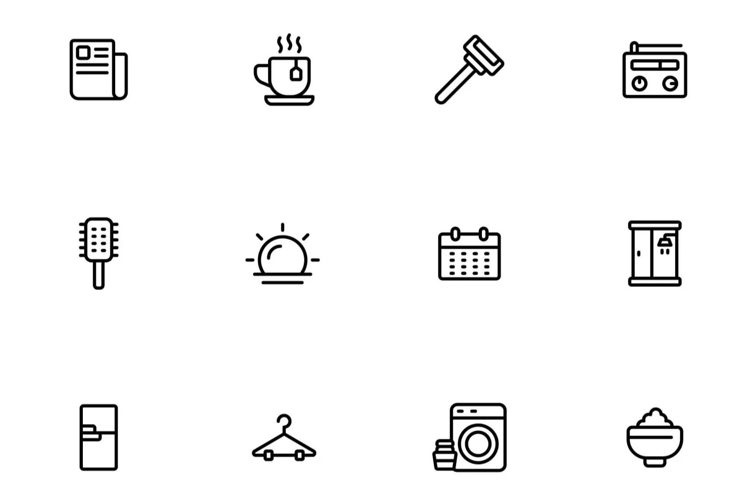 Morning Routine Icons by Unblast