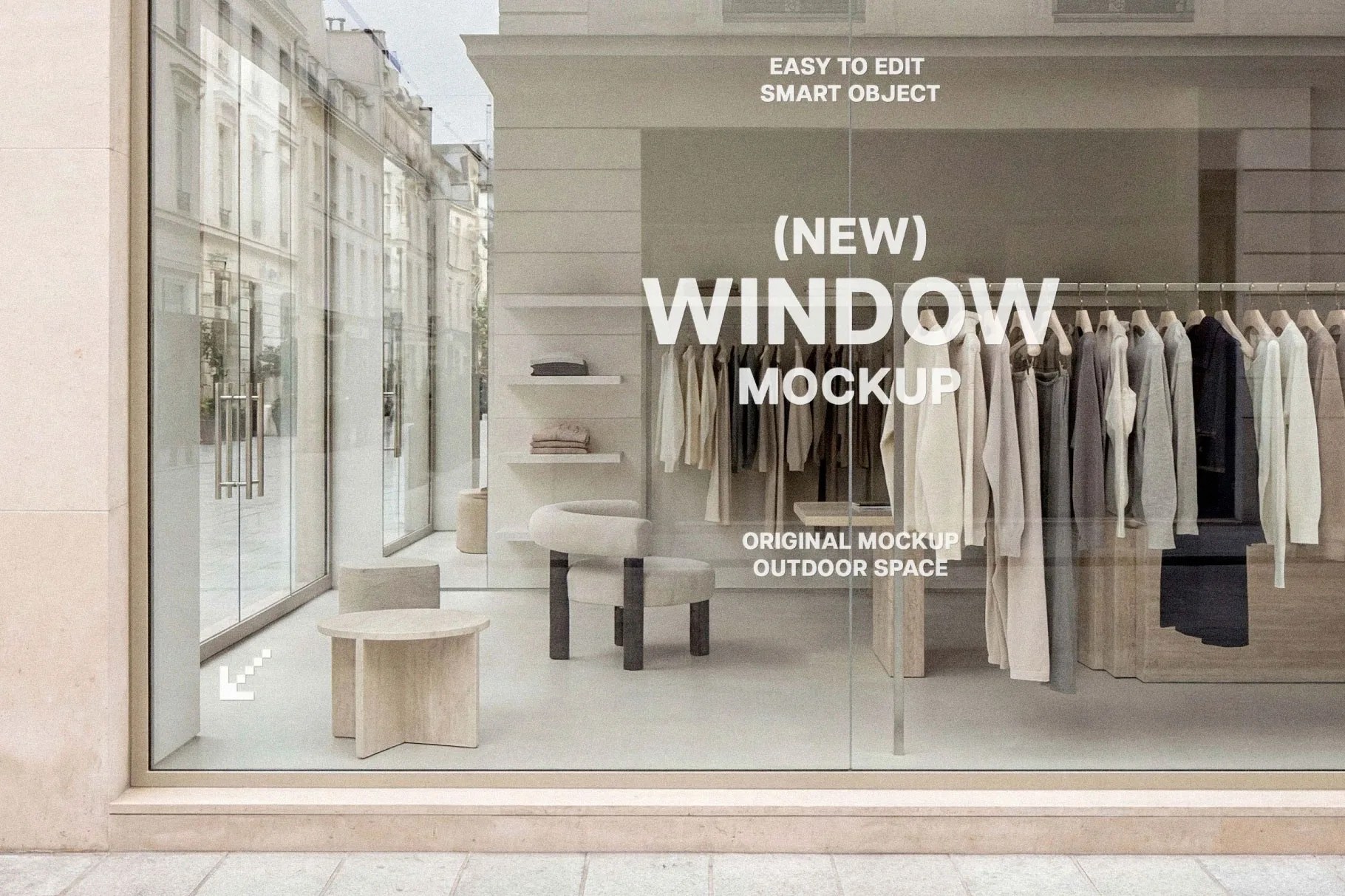 Shopfront Window Sticker Mockup by Pixelbuddha