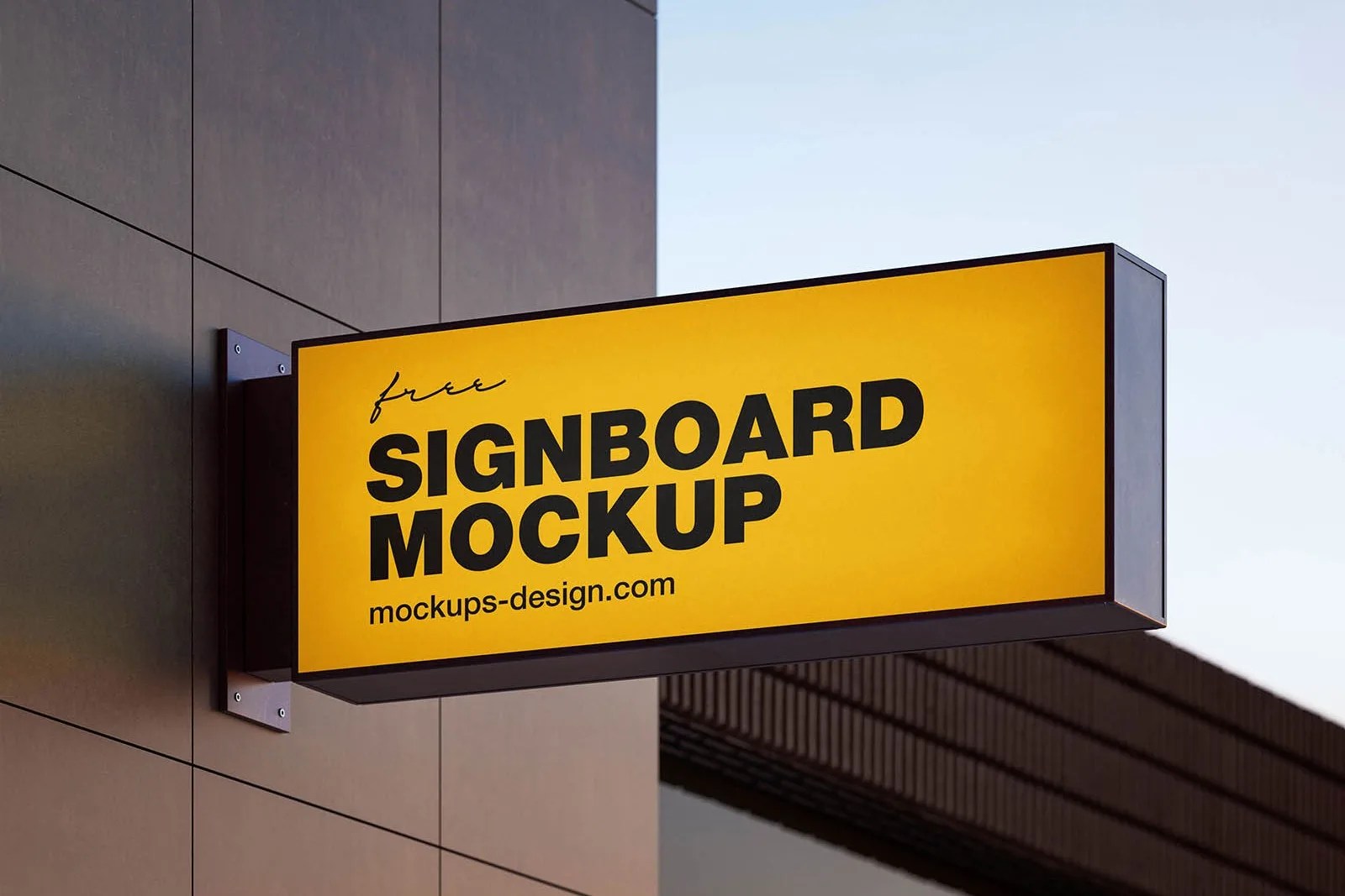 Modern Signboard Mockup by Mockups Design