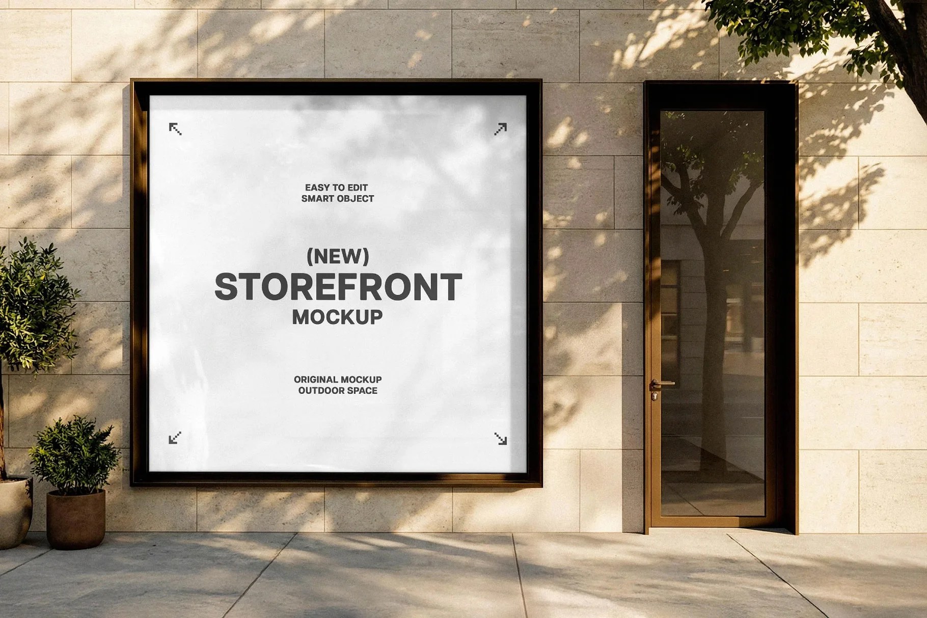 Square Storefront Mockup by Pixelbuddha