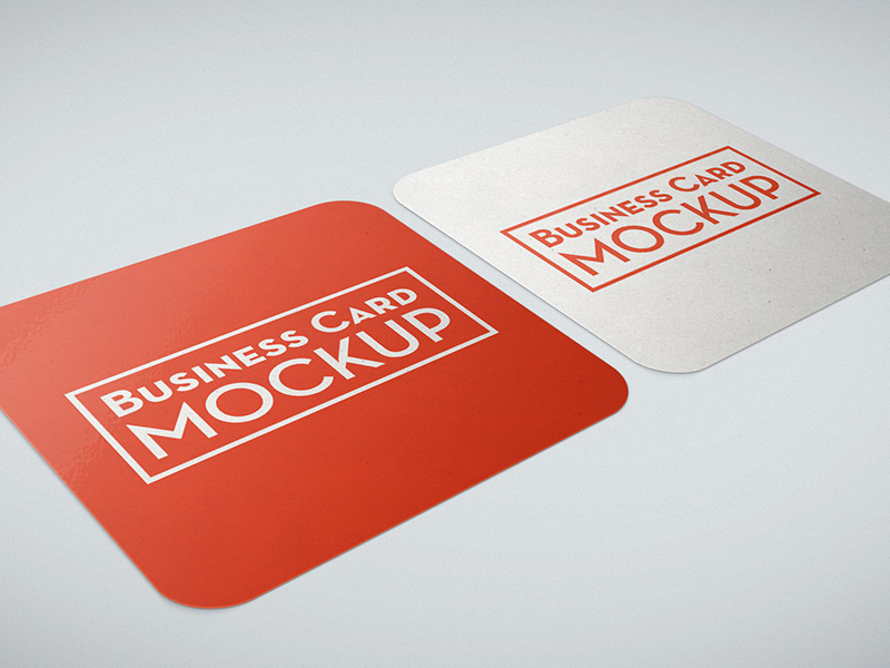 Square Business Card Mockup Free Download Freebiesjedi