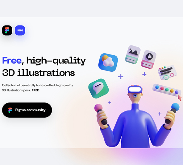 Download the free illustration as svg and customize everything to match your website design . 3d Figma Illustration Pack Figma Resources Freebiesui