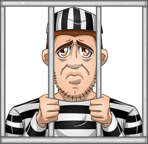 Feel free to use images in art . Cartoon criminal vector design free download