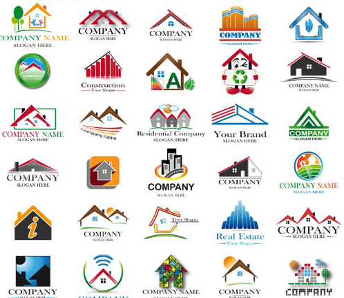 Real Estate Logo Set 5 Vector Free Download