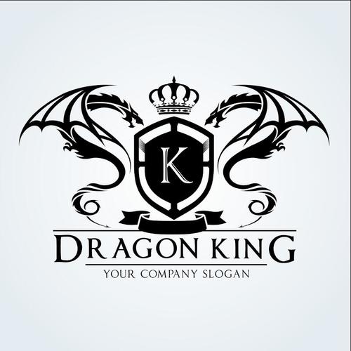 Dragon King Logo Vector Free Download