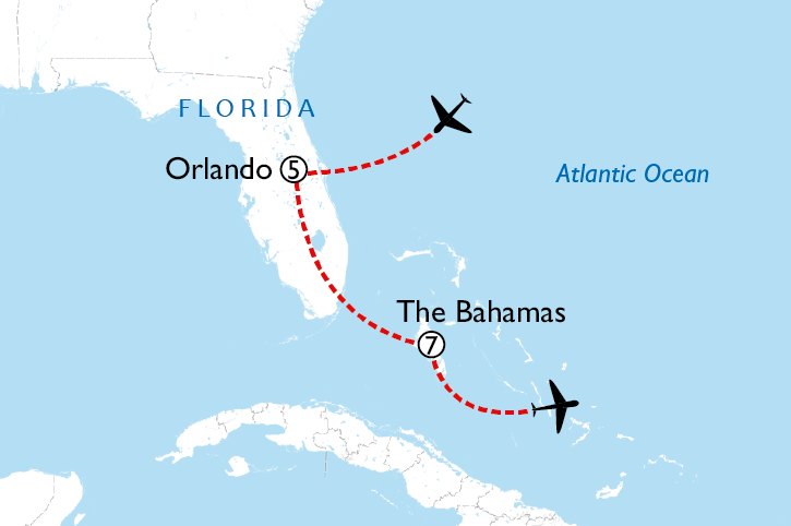How Far From Florida To Bahamas Distance And Travel Time Ctf Bnsf Com Orlando The Bahamas 