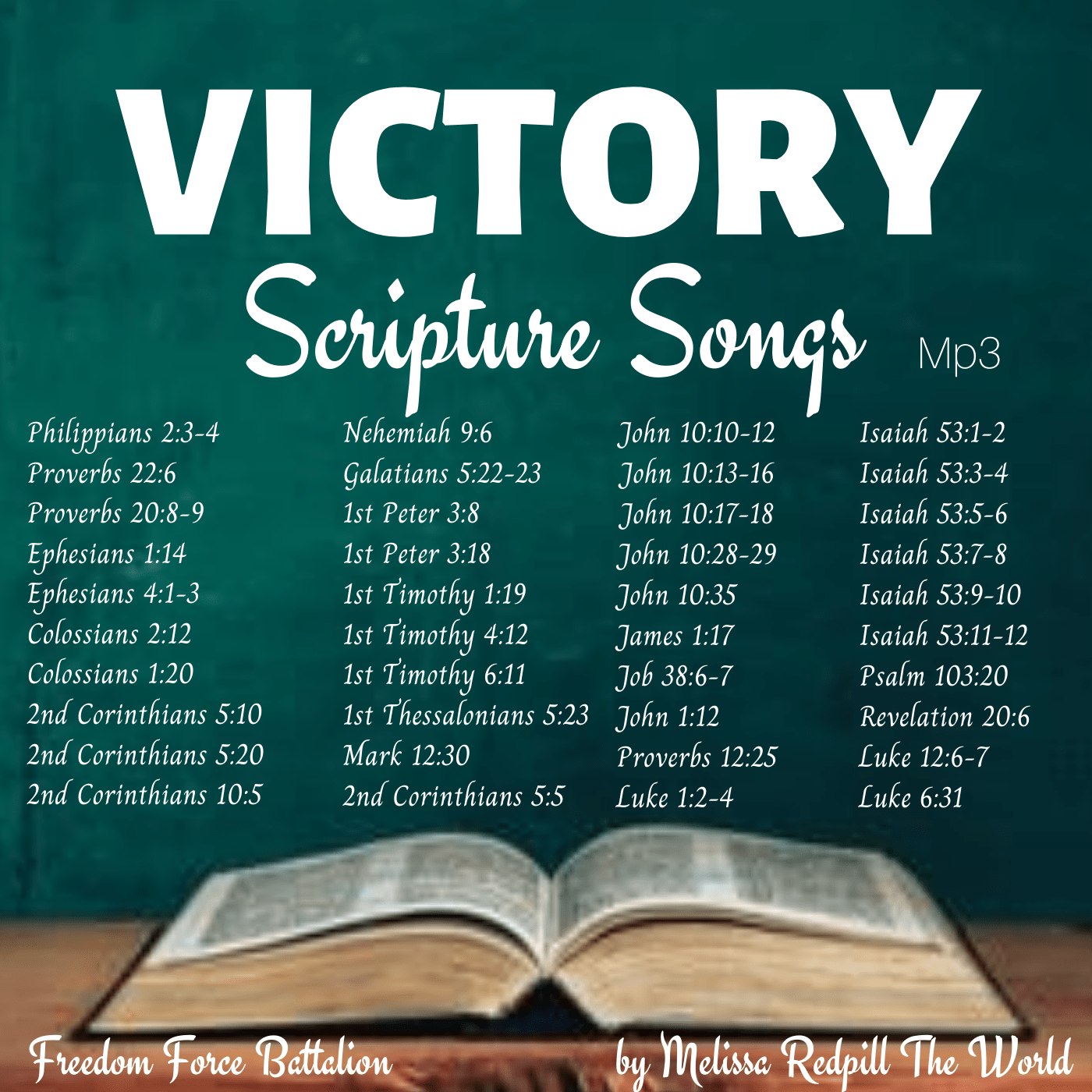 "victory" niv scripture song mp3s by melissa redpill the world