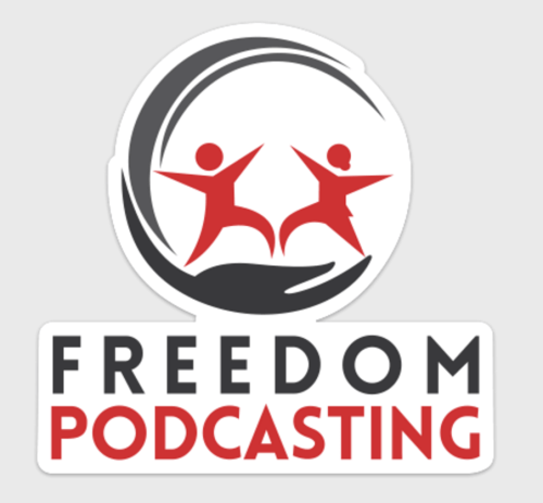 Freedom Podcasting Stickers