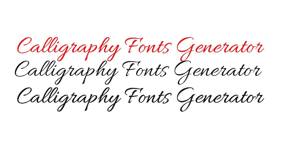 Calligraphy fonts generator