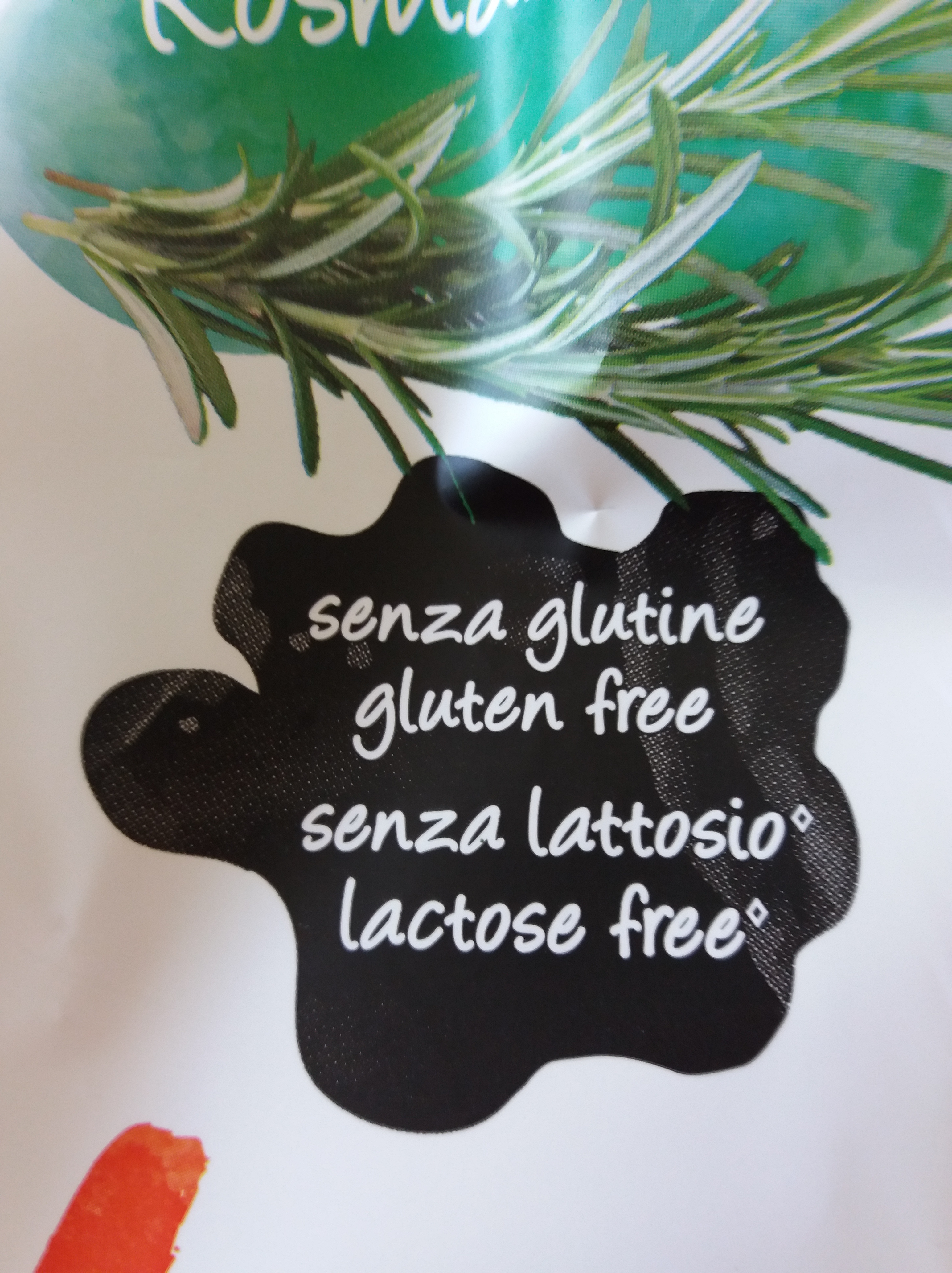 Lactose free cheese snack in Italy