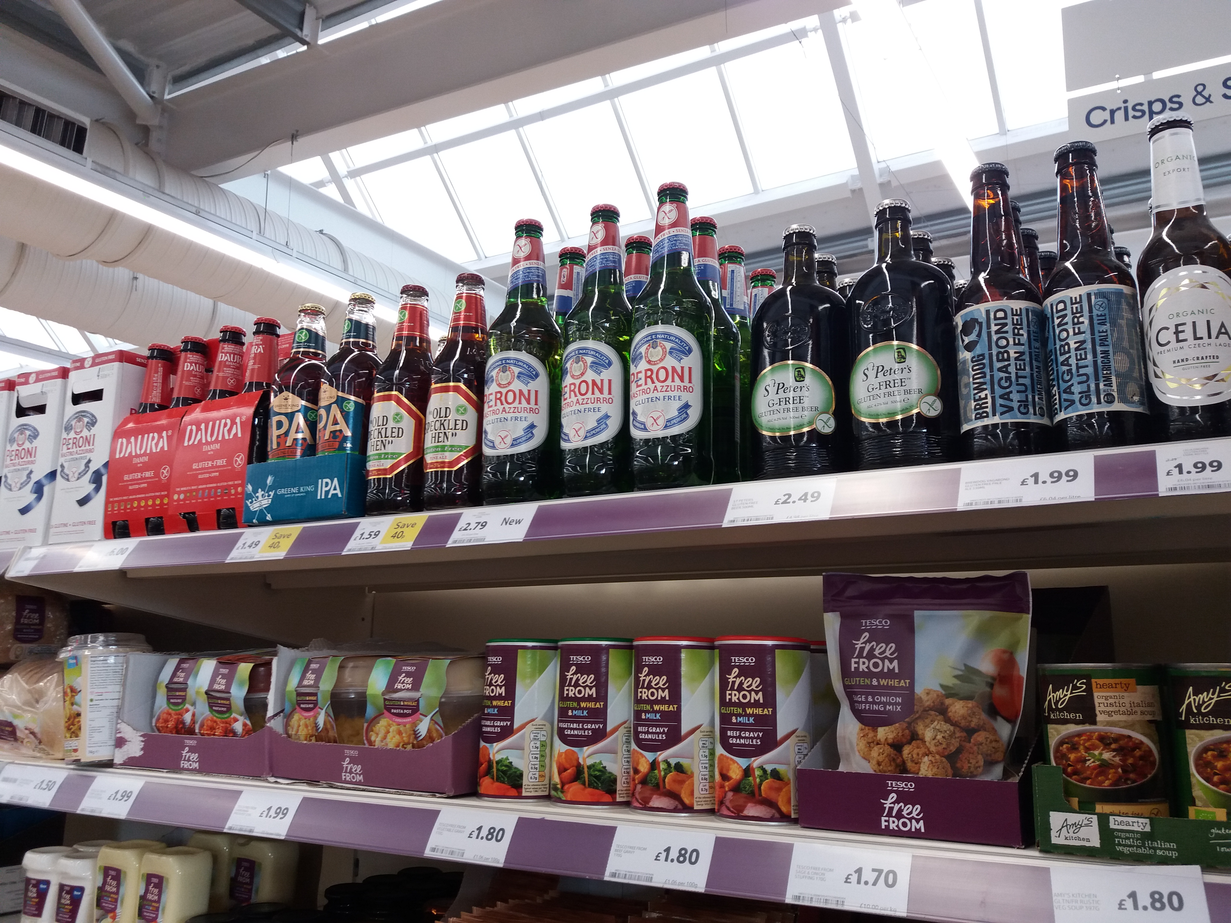 Gluten free beer explosion in my local Tesco
