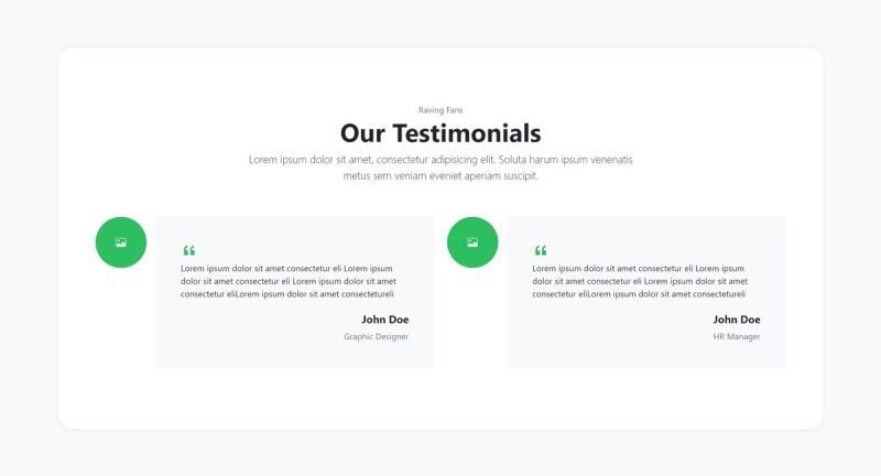 Bootstrap Testimonial Page Section Freefrontend Dev - Premium Colorful Image Gallery - HD
