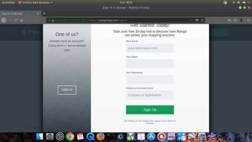 mangomap sign up
