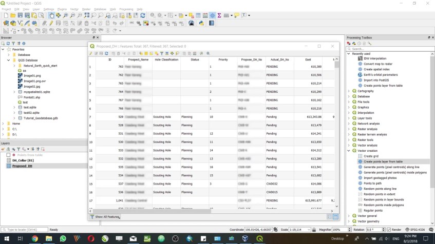 open MySQL Table in QGIS