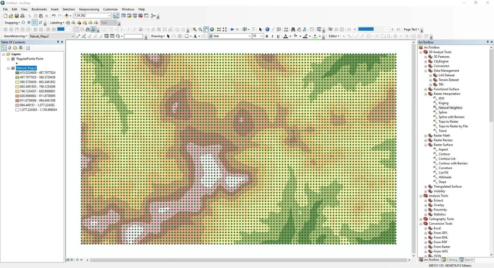 rasterinterpolationonarcmap GIS Tutorial