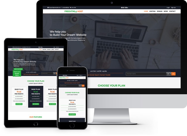 Host Free Html5 Bootstrap 4 Template For Web Hoster Freehtml5 Co