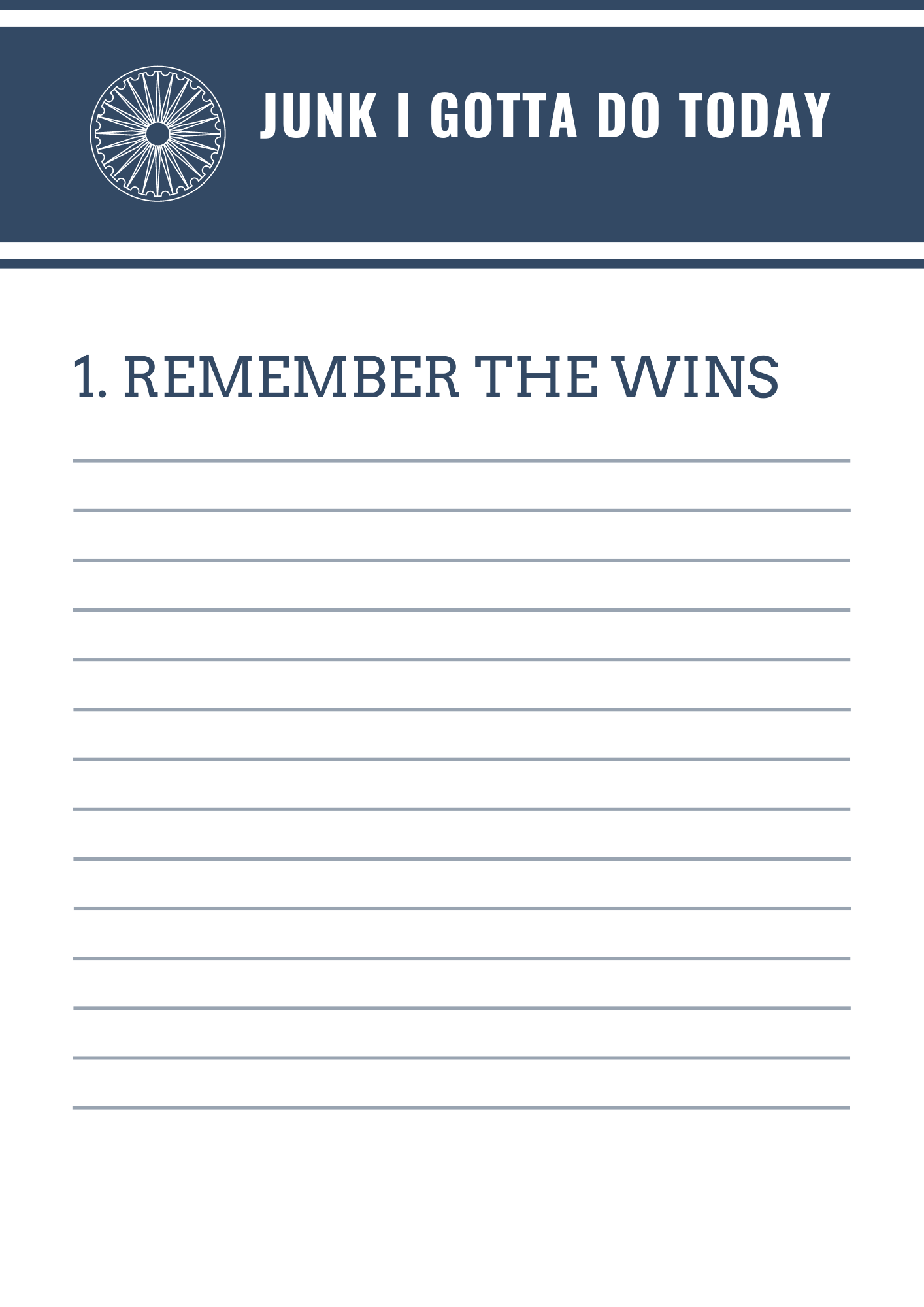Remember the wins list