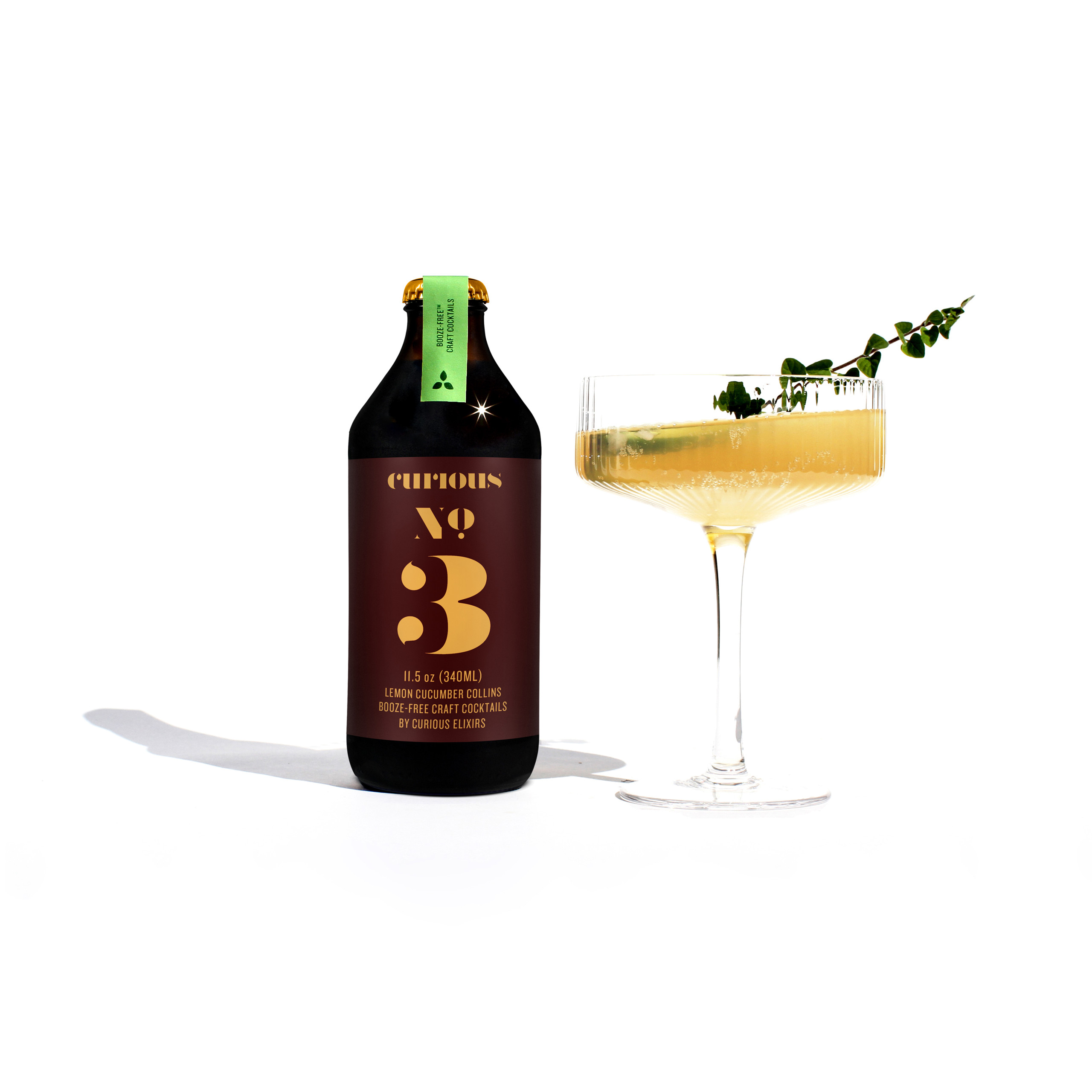 Curious Elixir 3: Non-Alcoholic Cucumber Tom Collins