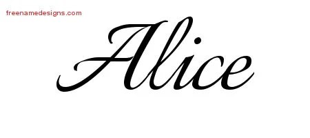 Alice Archives Free Name Designs