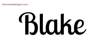 Handwritten name tattoo designs blake free download