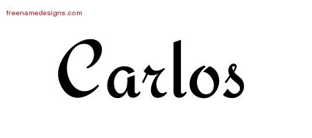 Calligraphic Stylish Name Tattoo Designs Carlos Download Free - Free Name Designs 200_x_450_jpg