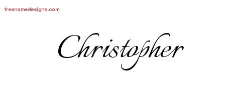 Calligraphic Name Tattoo Designs Christopher Free Graphic - Free Name Designs 200_x_450_jpg