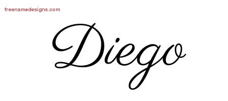 Classic Name Tattoo Designs Diego Printable - Free Name Designs 200_x_450_jpg