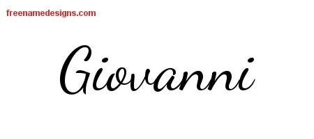 Lively Script Name Tattoo Designs Giovanni Free Download - Free Name Designs 200_x_450_jpg