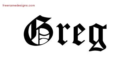 Blackletter Name Tattoo Designs Greg Printable - Free Name Designs 200_x_450_jpg