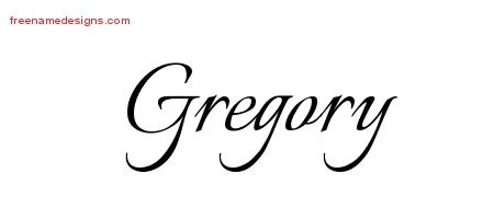 Calligraphic Name Tattoo Designs Gregory Download Free - Free Name Designs 200_x_450_jpg
