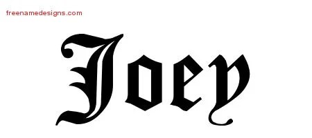 Blackletter Name Tattoo Designs Joey Graphic Download - Free Name Designs 200_x_450_jpg