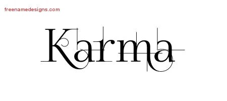 Decorated Name Tattoo Designs Karma Free - Free Name Designs 200_x_450_jpg