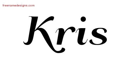 Art Deco Name Tattoo Designs Kris Printable - Free Name Designs 200_x_450_jpg