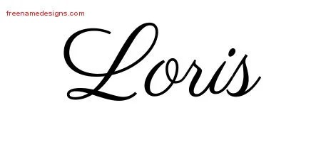 Classic Name Tattoo Designs Loris Graphic Download - Free Name Designs