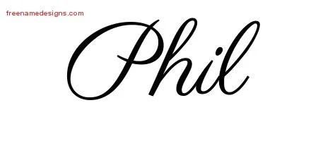Classic Name Tattoo Designs Phil Printable - Free Name Designs 200_x_450_jpg