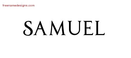 Regal Victorian Name Tattoo Designs Samuel Graphic Download - Free Name Designs 200_x_450_jpg