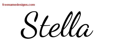 Ottieni immagini Lively Script Name Tattoo Designs Stella Free Printout Free Name aggiornato da parte di